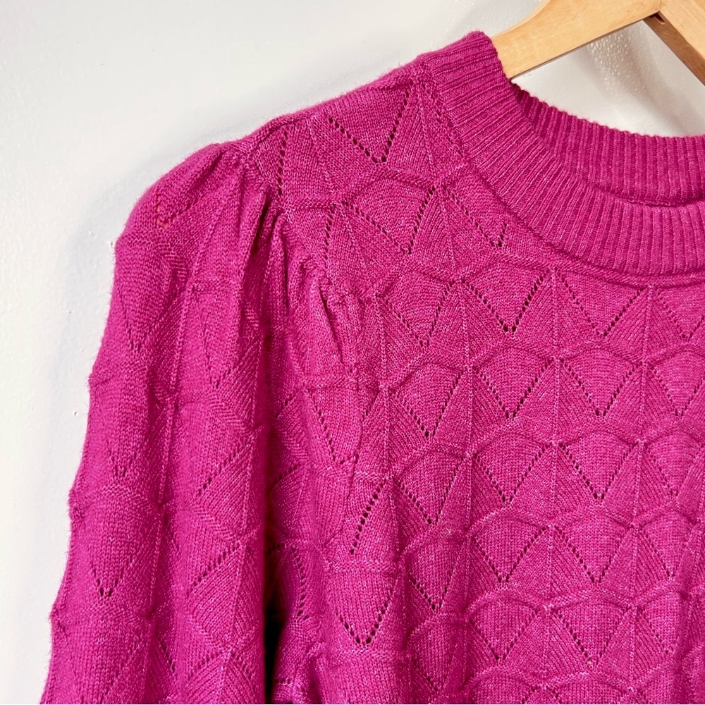 Nwt Frank And Oak Pointelle Sweater Pink